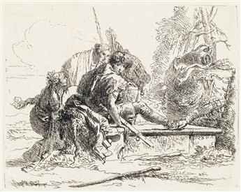 GIOVANNI B. TIEPOLO Due soldati e due donne.